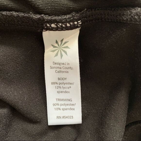 Athleta Black Dobby Be Free Knicker Crop Capri Leggings S - Picture 7 of 7